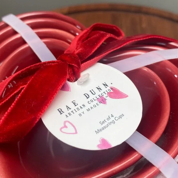 RAE DUNN 3D Heart Mug & Heart Measuring Cups Set - Picture 5 of 11